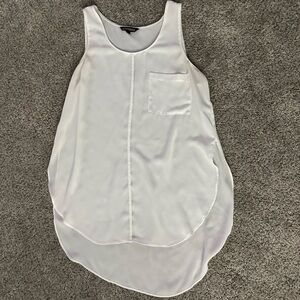 Express White Layered Tank Top